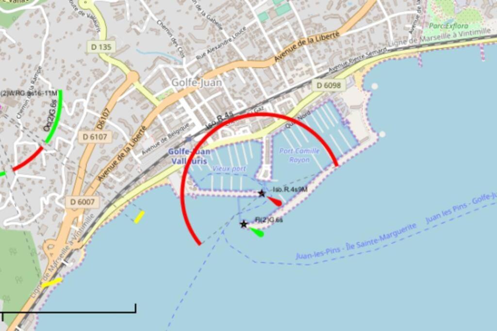 F2 Climatise A Golfe -Juan En Front De Mer Et Piscine 瓦洛里 外观 照片